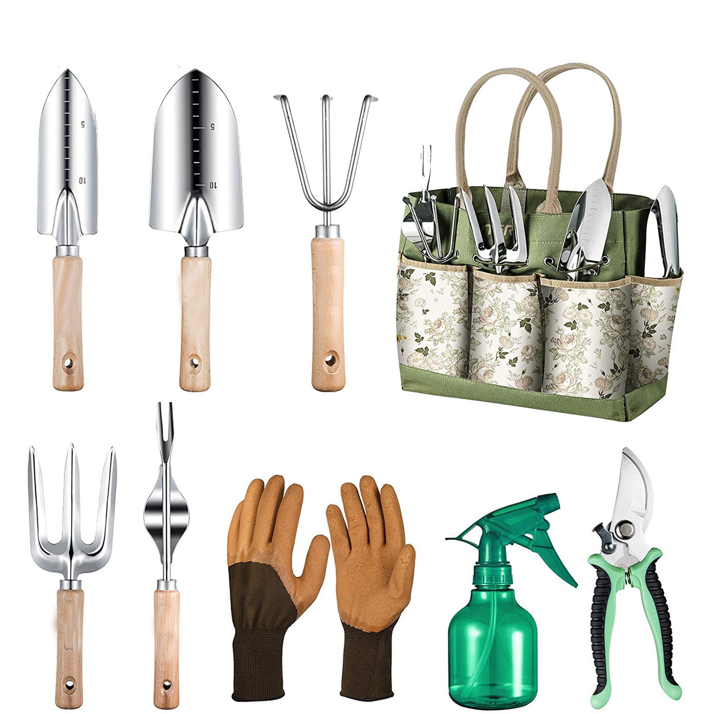 Gardening Tools For Women - Alat Berkebun 9 Buah dengan Set