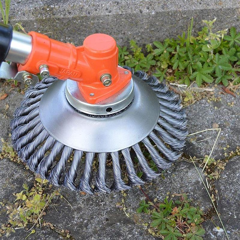 Gardening Tools For Weeds - Alat Pemotong Rumput Kawat Baja, Roda