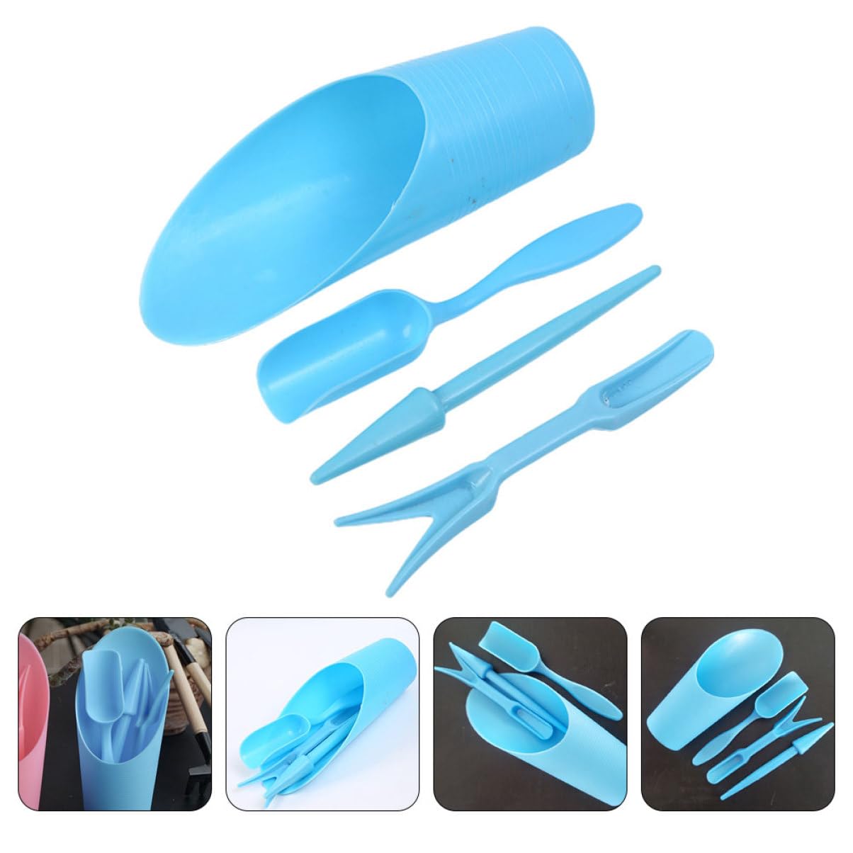 Gardening Tools Usa - 4 buah/set, ember plastik tahan lama
