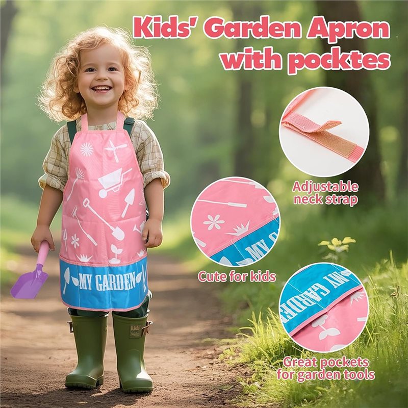 Gardening Tools Pink - Set Peralatan Berkebun Anak-Anak Superior-Kids Warna