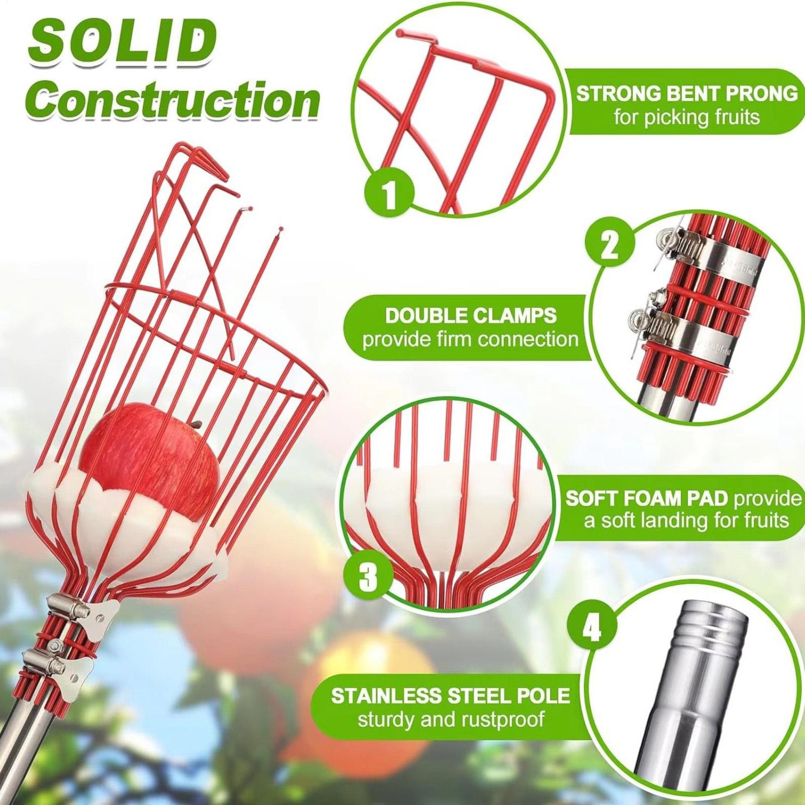 Gardening Tools Basket - Pemetik Buah Keranjang Kedalaman Pegangan Dapat