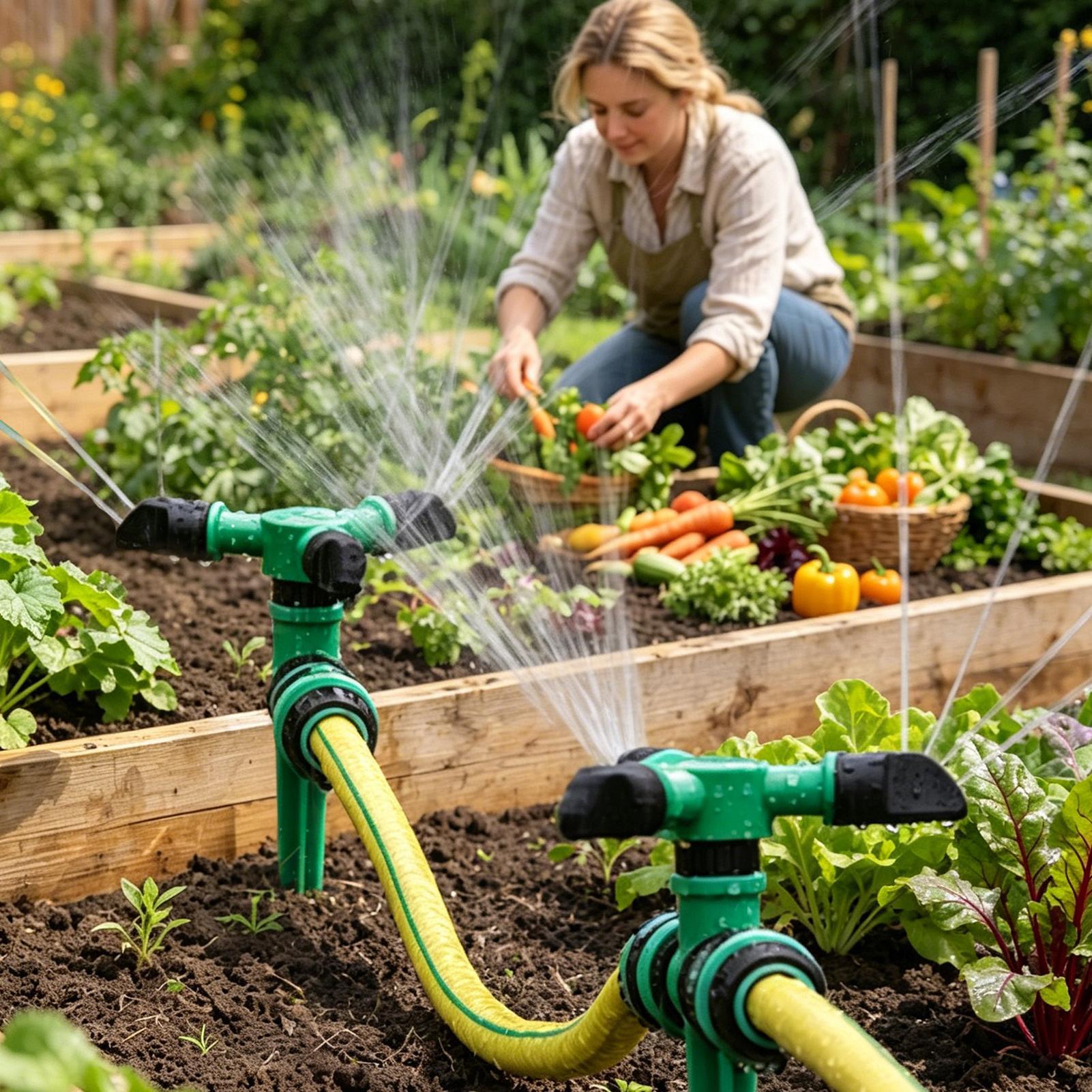 Penyiram Air Otomatis Berputar - Gardening Tools For Women ulasan dan harga
