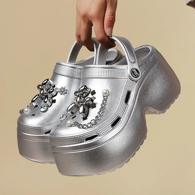 Clogs Platform Perak Wanita Te - Gardening Tools For Women ulasan dan harga