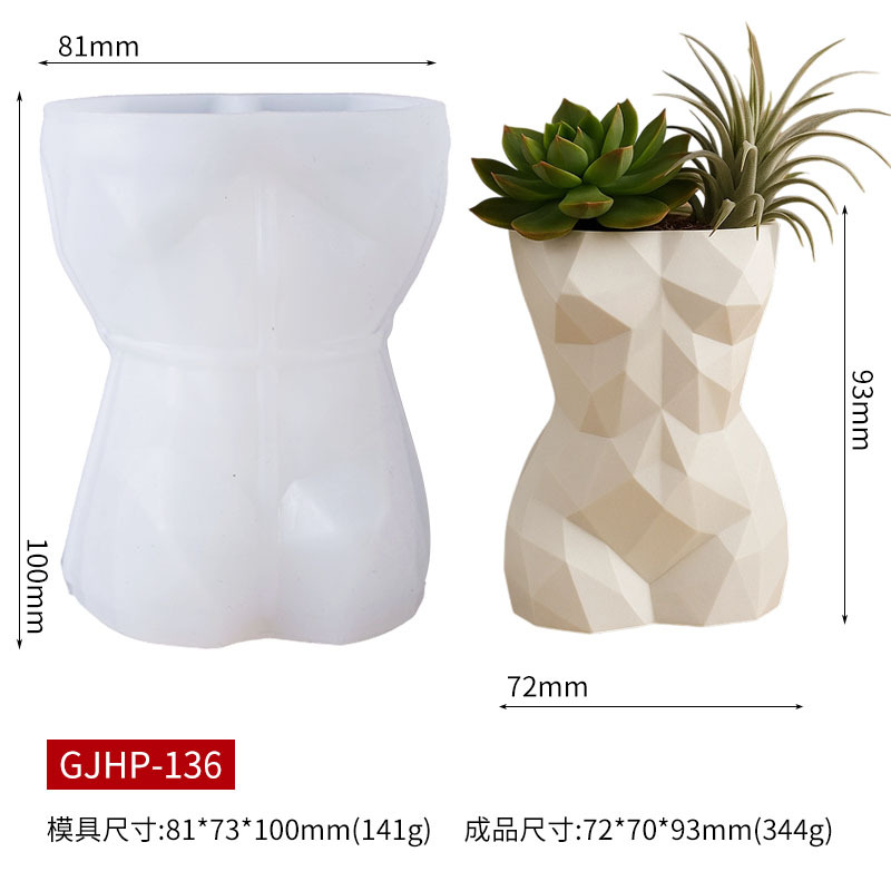 Cetakan Silikon Pot Bunga Bent - Gardening Tools For Women ulasan dan harga