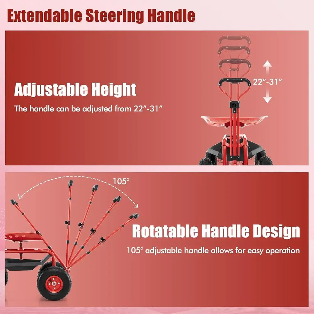 Gerobak Taman yang Dapat Dises - Gardening Tools Basket ulasan dan harga