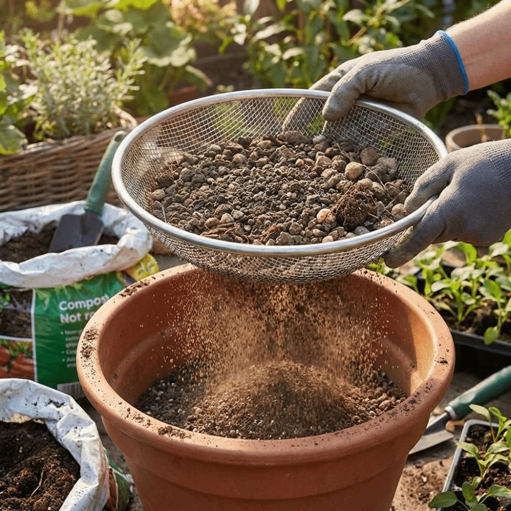 Keranjang Saringan Tanah Kebun - Gardening Tools Basket ulasan dan harga