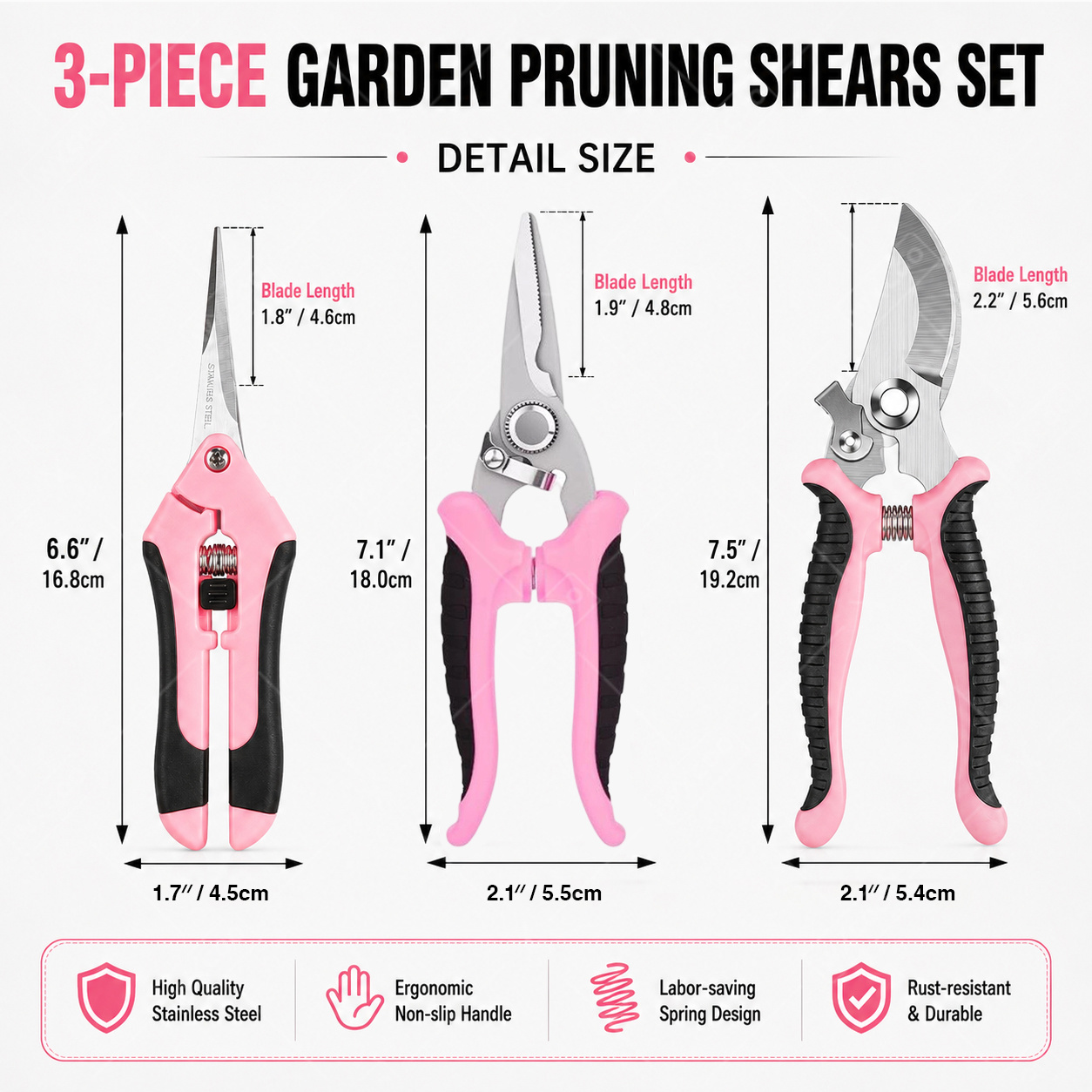 Gunting Pemangkas Buah Taman,  - Gardening Tools Pink ulasan dan harga