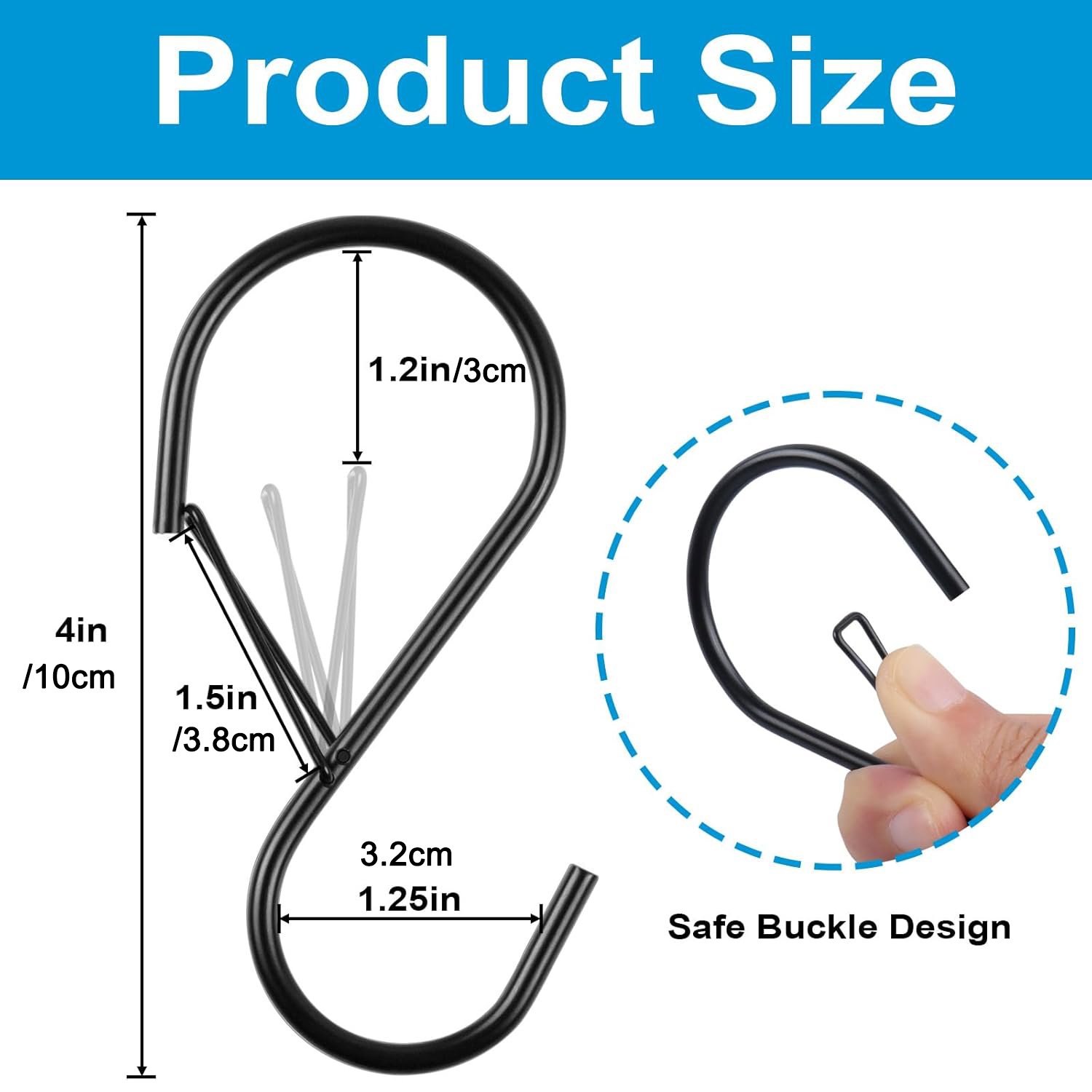 2/4/8Pcs 4Inch S Hooks untuk M - Outdoor Planting Bag ulasan dan harga